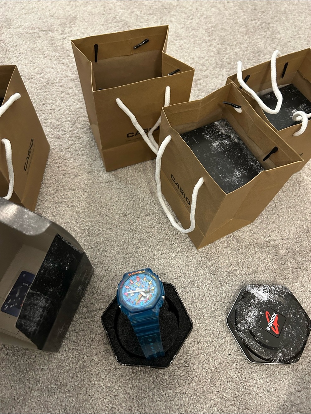 Casio Blue Resin Sport Watch - Casual Analog-Digital Wearable